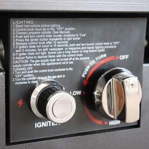 Table de foyer extérieur moderne en acier, 25 H x 42 L, au propane, pour jardin et terrasse - Product Image 6