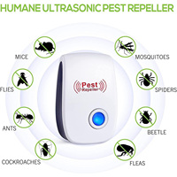 Répulsif anti-moustiques ultrasonique écologique BolerGifts à brancher pour l'intérieur, pour une utilisation en ferme et au jardin, couverture de 20 à 50 m²