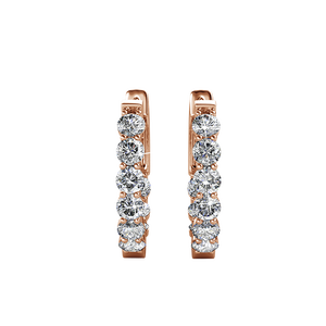 <span class=keywords><strong>Orecchini</strong></span> a cerchio placcato in oro 18K minimalisti per ragazze con cristalli <span class=keywords><strong>Swarovski</strong></span> diamanti alla moda <span class=keywords><strong>orecchini</strong></span> a cerchio leggeri da indossare ogni giorno - Product Image 4