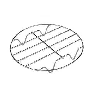 圆形不锈钢烘烤烘烤蒸煮冷却架烹饪网格烤架适合荷兰烤箱
