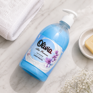 Savon liquide hydratant pour les mains à la magnolia avec glycérine et extraits botaniques pour un nettoyage quotidien doux 1000 ml Olivia Love & Fru - Product Image 2