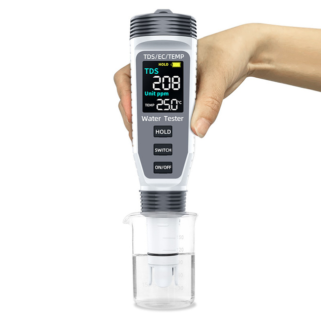 Water Quality Tester Pen TDS EC Temperature 3-in-1 Function Meter Range 0-9999ppm Type-C Recharge Household 2026 Upgraded