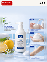 Gel Douche Yuzu Marque Blanche Moussant Hydratant Nettoyant Doux et Profond Rafraîchissant 500mL OEM ODM Soins de la Peau