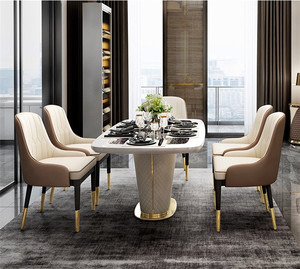 Juego de Comedor de Lujo, Mesa de Comedor Elegante - Product Image 5