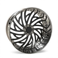 Jantes forgées sur mesure 5x112 5x114.3 5x115 5x120 de 18, 20, 22, 24, 26 pouces, à profil profond, chromées, pour berlines et SUV de luxe
