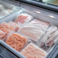 Sac sous vide transparent en nylon pour congélateur à -18 degrés, idéal pour l'emballage de fruits de mer en gros - Ventes flash