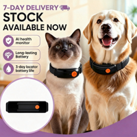 Moniteur de santé IA pour animaux de compagnie, traceur GPS, clôture électronique GSM, suivi d'activité intelligent pour chiens et chats, livraison en 7 jours, en stock, prêt à être expédié