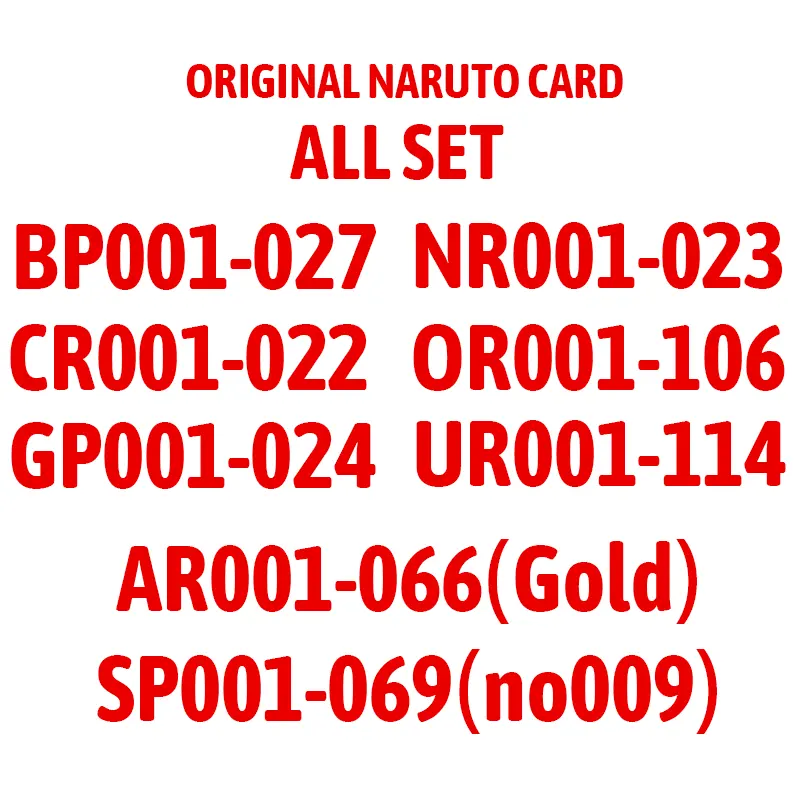 Kayou Narutoes Kaart Groothandel Japanse Anime Kaart Super Zeldzame Bp Nr Cr Mr Sp Of Ur Pr Cp Gp Lr Zr Complete Set Collectiekaart