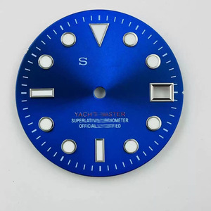 Esfera de reloj con logotipo S de 28,5mm <span class=keywords><strong>Y</strong></span>/A/C/<span class=keywords><strong>H</strong></span>/<span class=keywords><strong>T</strong></span> Dial Fit NH35/36 Movimiento Verde Luminoso Accesorios de reloj - Product Image 2