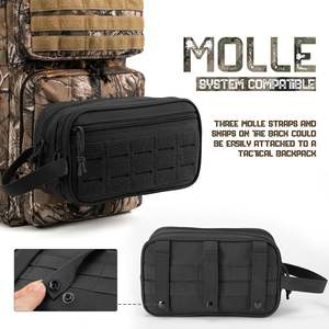 Factory Custom Premium Logo Hygiene EDC Tool <b>Molle</b> Pouches Dopp Kit Tactical for <b>Bag</b> Polyester Zipper Water Resistant for - Product Image 6