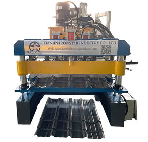 Automatische Glasierte Stufenziegel-Maschine für PPGI/PPGL-Stahl Hochglanz-Dachziegel-Formlinie - Product Image 1