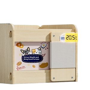 Nido de madera universal con aire acondicionado, artefacto de refrigeración ecológico para mascotas, gatos, perros, almohadilla de hielo, cama, casa, embalaje de cartón - Product Image 1