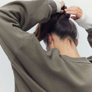 Custom <strong>Boyfriends</strong> Oversized <strong>Jumper</strong> Cotton Polyester Crew Neck Sweatshirts Hoodie Women Custom Pullover Hoodies - Product Image 2