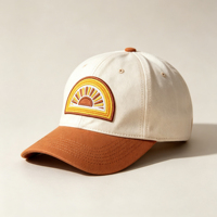 Venta Directa de Fábrica, Gorra de Béisbol Personalizada de 6 Paneles, Retro, con Parche Bordado con Logotipo, Visera Curva, Protección Solar, Dos Tonos