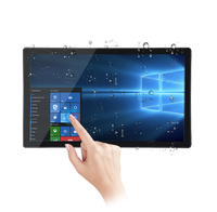 Layar LCD Monitor Industri Baru 13.3 15.6 18.5 21.5 24 27 Inci Resolusi Tinggi 1080x1920 IP66 Tahan Air dengan Layar Sentuh