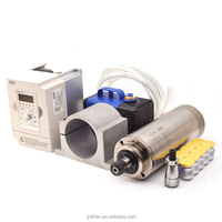 Kit d'Inverseur de Moteur de Broche GDZ 80 1,5 kW 220 V Refroidi par Eau pour CNC, Kit Moteur de Broche ER16 pour Machine à Percer, 24000 tr/min, Couple de 0,8 Nm