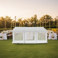 Tente de réception imperméable en PVC, ignifuge, résistante aux UV, pour événements extérieurs, fêtes, mariages, banquets et expositions