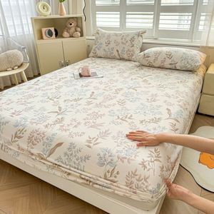 Juego de Ropa de <span class=keywords><strong>Cama</strong></span> King de Lujo 100% Algodón, Estampado, Transpirable, Sábana Ajustable, Calidad de Hotel y Hospital, Estilo Liso - Product Image 3