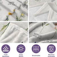 Couverture florale inspirante chrétienne par Afterprints, cadeau religieux en peluche douce, cadeau d'anniversaire/spirituel pour maman, sœur, amie
