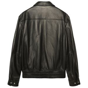 Veste en cuir épaisse coupe-vent d'hiver, logo personnalisé, vente en gros, fournisseur OEM, veste tendance haut de gamme pour hommes, grande marque - Product Image 2