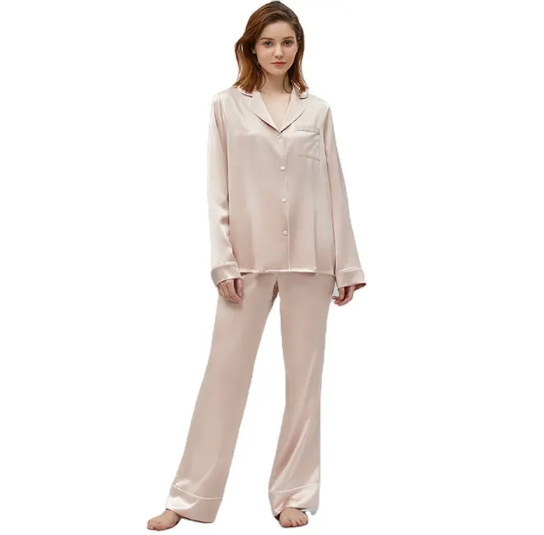 Pyjama de luxe pour femme, nouveau motif, 100% soie