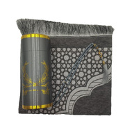 Ensemble de tapis de prière et de chapelets dans un coffret cadeau cylindrique, plusieurs couleurs, tapis de prière portable de voyage, ensemble cadeau de style ethnique