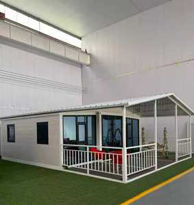 Casa Contenedor Plegable de Lujo Expandible, 2 Dormitorios, Prefabricada, Estructura de Acero Modular, Cabaña Pequeña para Glamping en Resorts - Product Image 1