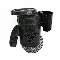Nouvel Arrivage Seau de Lavage Auto 5 Gallons avec Couvercles Gamma et Poignée, Seau de Détail en Plastique avec Kit de Nettoyage et Outils de Lavage