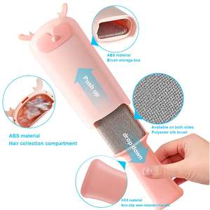 Cepillo de autolimpieza reutilizable para el hogar, estilo Cutie, para perros y gatos, cepillo para quitar el pelo de mascotas, limpiador para ropa, alfombras, muebles - Product Image 2
