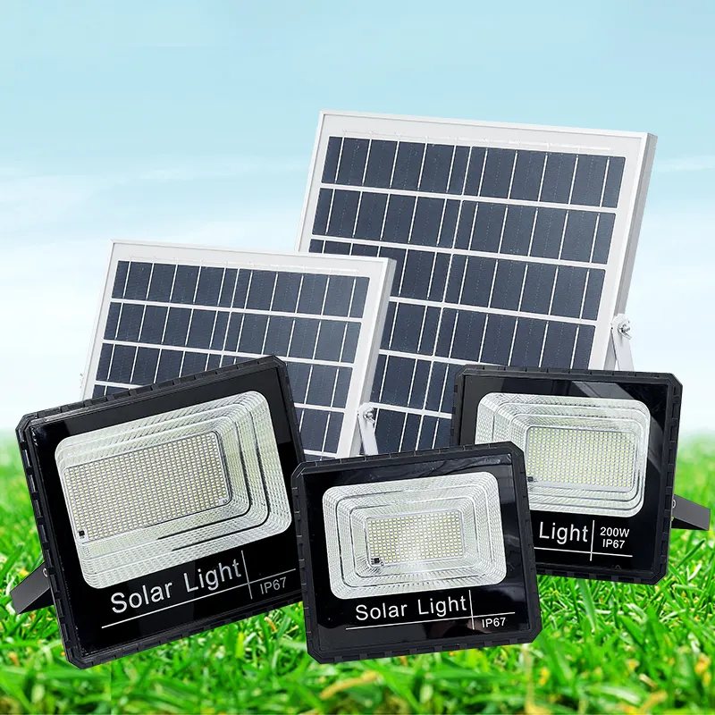 Abs Plastic 50W 100W 200W 300W Garden Street Solar Panel Light Outdoor Led Solar Home Lighting System For Home