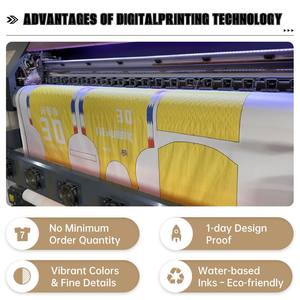 طقم زي رياضي لتدريب فريق كرة القدم للرجال تصميم تايلاندي تراثي طقم مطبوع بالتبخير - Product Image 5