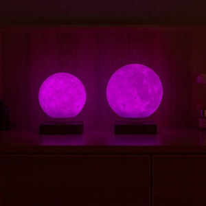 Portable RGB 16 Color LED 3D European Romantic Modern Bedroom <b>Light</b> Decoration Magnetic Floating Sunset Moon Lamp - Product Image 5