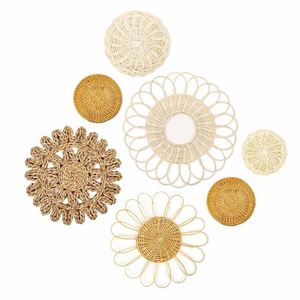 Décoration Murale Artistique Indienne pour Chambre Homme, Bleu Rond, <span class=keywords><strong>2022</strong></span>, <span class=keywords><strong>Nordica</strong></span>, Pack de 2 Pièces, Amour Mignon Chic, Salle de Bain - Product Image 3