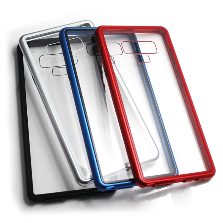 360 Degree Full Magnetic Case For Samsung Galaxy Note 10 S8 S9 S10 Plus S10e Front Back Double Glass Glass Case Cover