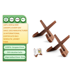 Supports <span class=keywords><strong>de</strong></span> Livres <span class=keywords><strong>de</strong></span> Recettes Personnalisables en Bois Style Ferme, Porte-Recettes <span class=keywords><strong>de</strong></span> 7 Pouces <span class=keywords><strong>de</strong></span> Hauteur, Présentoir sur Pied, Boîte Marron - Product Image 1