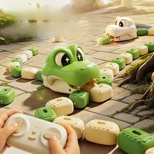 2 Jouets interactifs de farce, <span class=keywords><strong>jeu</strong></span> de <span class=keywords><strong>serpent</strong></span> magnétique télécommandé, <span class=keywords><strong>serpent</strong></span> gourmand pour enfants - Product Image 1