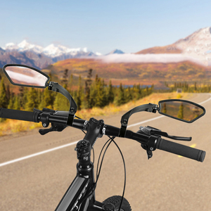 Espejos universales ajustables para ciclismo para BMX Mountain MTB Bike manillar de bicicleta espejo retrovisor amplio rango vista trasera - Product Image 4