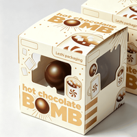 Boîte cadeau de Noël au design unique du fabricant pour chocolat chaud et bombes au chocolat en papier
