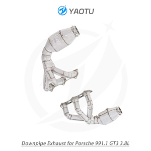 Colector de escape catalítico y tubo de bajada de acero inoxidable YT 304 diseñado para vehículos 991.1/991.2 de 3.8L - Product Image 2