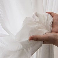 Rideaux en voile blancs de luxe, écologiques, doux pour la peau, respirants, pour la sécurité de la famille, pour le salon