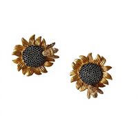 Breloques de chaussures et accessoires de décoration pour chaussures en alliage de zinc écologiques pour femmes, motif tournesol, 30 mm, 9 g, par Serene Joy