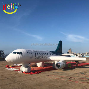 Avion gonflable géant personnalisé pour la publicité et le <span class=keywords><strong>transport</strong></span>, 10 m, avion/Airbus/aéronef - Product Image 1