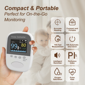 Máy Đo Nồng Độ Oxy Cầm Tay Cầm Tay Di Động Được Chứng Nhận CE Với Chức Năng Báo Động - Product Image 3