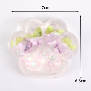 <b>Cat</b> Claw Crystal Fruit Squeezing Toy Rebound Silicone Soft Toy TPR Hand Exercise <b>Squishy</b> Toy Suitable for Children and Adults - Product Image 4