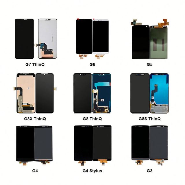 Factory Oem Mobile Phone LCD Touch Screen for LG G2 G3 G4 Stylus G5 G6 G7 One G8 G8S G8X ThinQ Display Replacement