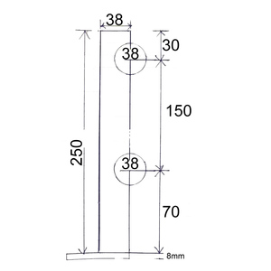 Poteau de balustrade en <span class=keywords><strong>verre</strong></span> en acier inoxydable AISI 304 pour clôture de <span class=keywords><strong>piscine</strong></span> sans cadre Condibe - Product Image 4