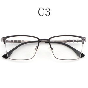 Thời trang màu xanh Chặn ánh sáng Kính đọc sách phong cách máy tính kính quang học Frames với mô hình in cho bảo vệ mắt - Product Image 4