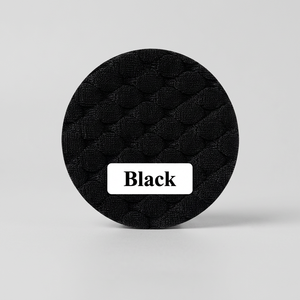Tela de Punto Acanalado de Poliéster Negro, Material Elástico Texturizado para la Fabricación de Ropa y Prendas de Moda, Suministro al por Mayor - Product Image 1