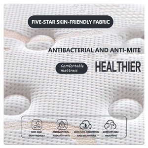 Materasso a molle insacchettate indipendenti in cotone, personalizzato, ecologico, medio-morbido, anti-pressione, massaggiante, per uso scolastico e ospedaliero, a cinque stelle - Product Image 4