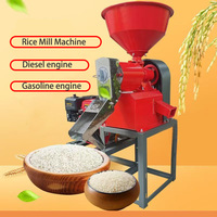 Moulin à riz SXV haute performance 200 kg/h pour décorticage du paddy, du riz, du maïs et du blé, avec moteur essence ou diesel, pour usage domestique